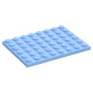 Plate 6 x 8 em Azul vivo claro
