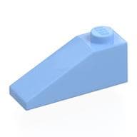 Brick Sloped 33° 3 x 1 em Azul vivo claro