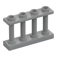 Fence Spindled 1 x 4 x 2 [4 Top Studs] em Cinza azulado claro