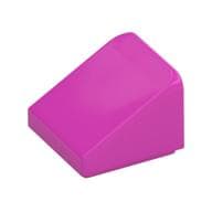 Brick Sloped 30° 1 x 1 x 2/3 (Cheese Slope) em Rosa escuro