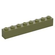 Brick 1 x 8 em Verde oliva