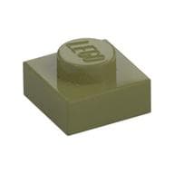 Plate 1 x 1 em Verde oliva