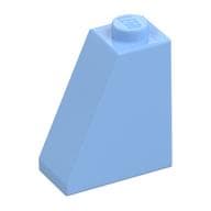 Brick Sloped 65° 2 x 1 x 2 em Azul vivo claro