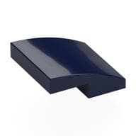 Brick Curved 2 x 2 x 2/3 em Azul escuro