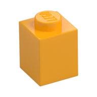 Brick 1 x 1 em Laranja vivo claro