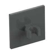 Road Sign Clip-on 2 x 2 Square [Thick Open O Clip] em Cinza azulado escuro
