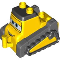 Duplo Bulldozer Body with Disney Planes Drip Print