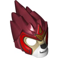 Mask Lion with Tan Face and Gold Crown Small Print