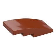 Brick Curved 4 x 2 No Studs em Laranja escuro