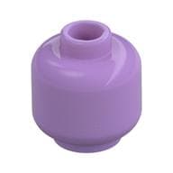 Minifig Head [Plain] [Hollow Stud] em Lavanda médio