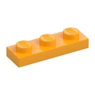 Plate 1 x 3 em Laranja vivo claro