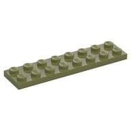 Plate 2 x 8 em Verde oliva