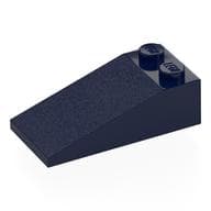 Brick Sloped 18° 4 x 2 em Azul escuro
