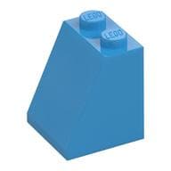 Brick Sloped 65° 2 x 2 x 2 with Bottom Tube em Celeste escuro