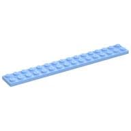 Plate 2 x 16 em Azul vivo claro