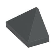 Brick Sloped 45° 2 x 1 Triple with Inside Stud Holder em Cinza azulado escuro