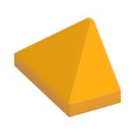 Brick Sloped 45° 2 x 1 Triple with Inside Stud Holder em Laranja vivo claro