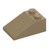 Brick Sloped 33° 3 x 2 em Bege escuro