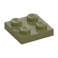 Plate 2 x 2 em Verde oliva