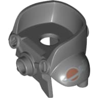 Minifig Neckwear Armour Space with Shoulder Protection and High Back with Silver and Copper Classic Space Logo on Left Shoulder Print
