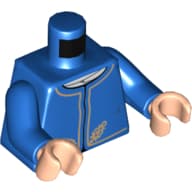 Torso Jacket with Gold Trim Print (Bespin Guard), Blue Arms, Light Nougat Hands
