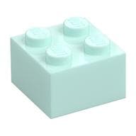 Brick 2 x 2 em Água-marinha claro