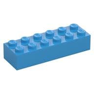 Brick 2 x 6 em Celeste escuro