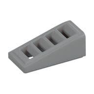 Brick Sloped 18° 2 x 1 x 2/3 with 4 Slots / Grate em Cinza azulado claro