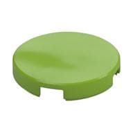 Tile Round 2 x 2 with Bottom Stud Holder em Verde-limão