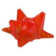 Large Figure Weapon Spiked Ball, Half em Laranja neon translúcido