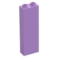 Brick 1 x 2 x 5 with Hollow Studs em Lavanda médio