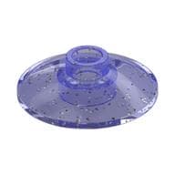Dish 2 x 2 Inverted [Radar] em Roxo translúcido com glitter