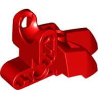 Large Figure Foot, with Ball Socket 3 x 5 x 2 em Vermelho