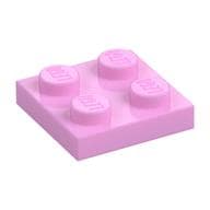Plate 2 x 2 em Rosa vivo