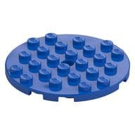 Plate Round 6 x 6 with Hole em Azul