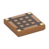 Tile 2 x 2 with Dark Brown Minecraft Grid Print (Crafting Table)