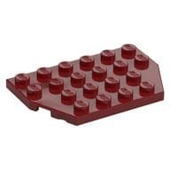 Wedge Plate 4 x 6 Cut Corners em Vermelho escuro