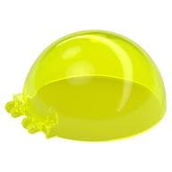 Windscreen 8 x 8 x 3 Dome with Dual 2 Fingers - 7 Teeth em Verde neon translúcido