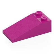 Brick Sloped 18° 4 x 2 em Magenta
