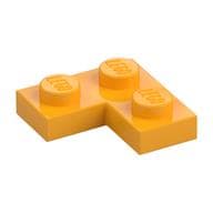 Plate 2 x 2 Corner em Laranja vivo claro