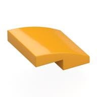 Brick Curved 2 x 2 x 2/3 em Laranja vivo claro