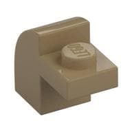 Brick Curved 1 x 2 x 1 1/3 with Curved Top em Bege escuro