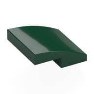 Brick Curved 2 x 2 x 2/3 em Verde escuro