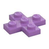 Plate 3 x 3 Cross em Lavanda médio