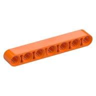 Technic Beam 1 x 7 Thick em Laranja