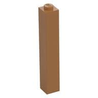 Brick 1 x 1 x 5 with Solid Stud em Nougat médio