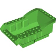Tipper Bed 12 x 8 x 5 with Same Colored Hinge Plate em Verde vivo