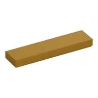 Tile 1 x 4 with Groove em Dourado perolado