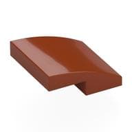 Brick Curved 2 x 2 x 2/3 em Laranja escuro