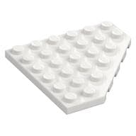 Wedge Plate 6 x 6 Cut Corner em Branco